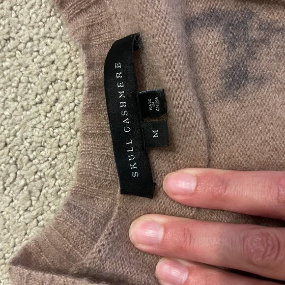 Skull Cashmere Wallflower Pink Sweater - Picture 4 of 5